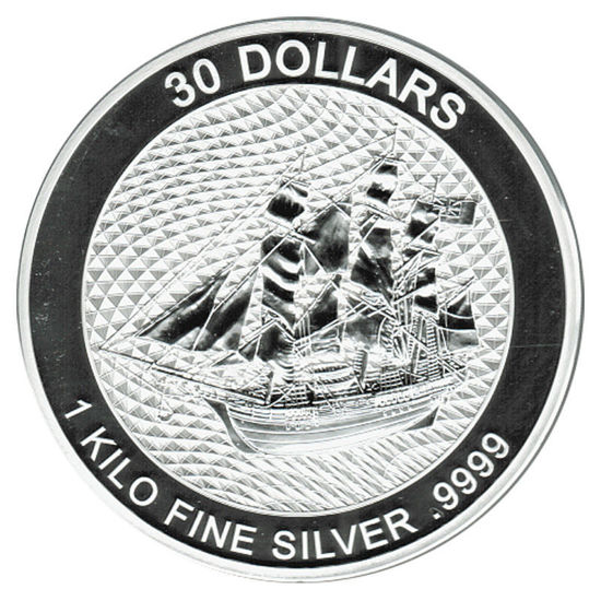 Picture of Срібна інвестиційна монета "Баунті" Острови Кука 1 кг 2020