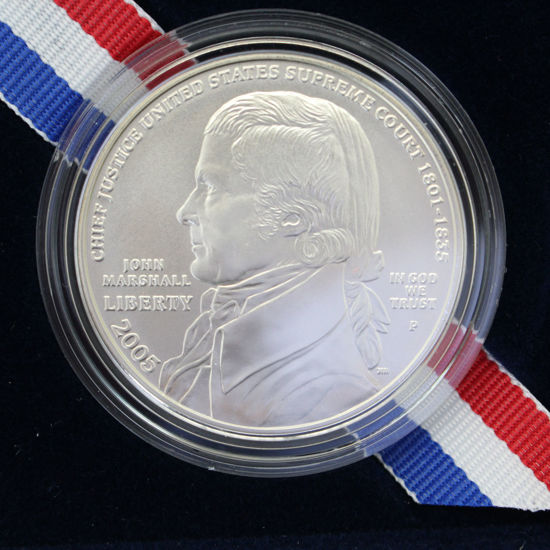 Picture of США 1 доллар 2005,  Джона Маршал. Серебро 26,73 гр