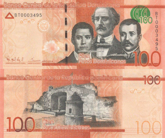Picture of Домініканська Республіка 100 песо 2014