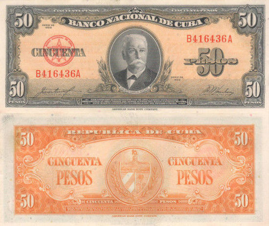 Picture of Куба 50 песо 1958 (Р 816)