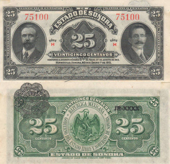 Picture of Мексика 25 сентаво 1915