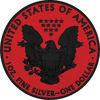 Picture of Серебряная монета  "Американский орел Liberty - Ковбои" 31.1 грамм 2018 г. США
