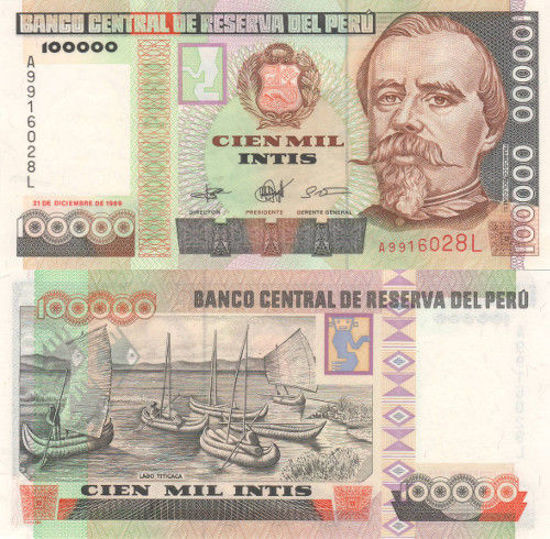 Picture of Перу 100 000 инти 1989