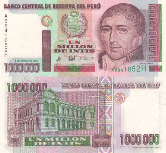 Picture of Перу 1000 000 інті 1990 