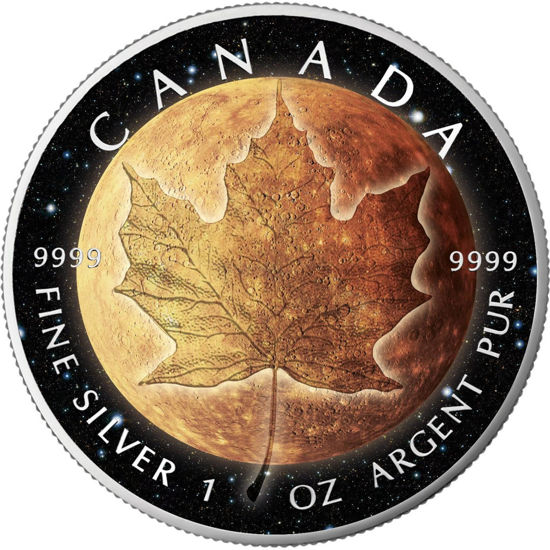 Picture of  Срібна монета "Кленовий лист - Меркурій" Канада 2018