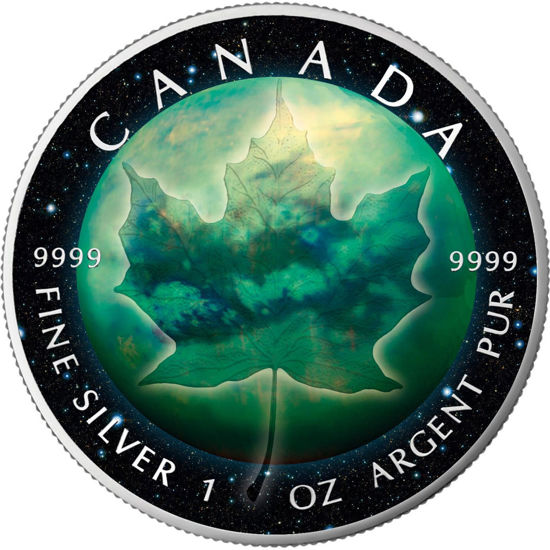 Picture of Серебряная монета "Кленовый лист - Титан" Канада 2018