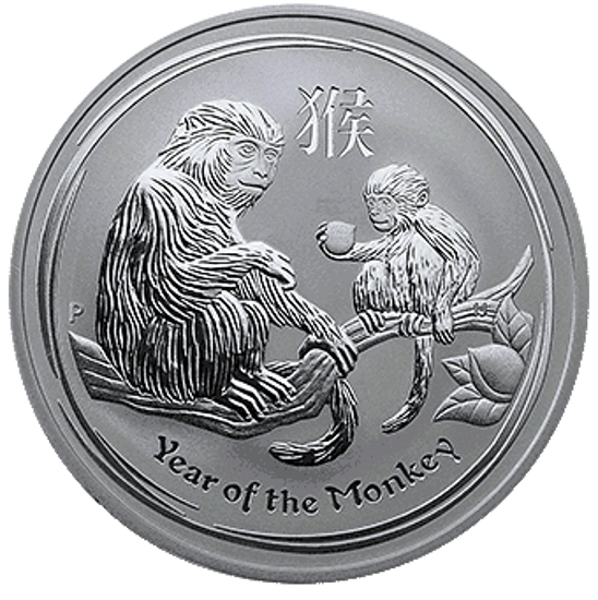 Picture of Серебряная монета "Год Обезьяны" 31,1 грамм 2016 Австралия