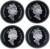 Picture of  Набір з 4-х срібних монет "Кращі друзі Канади - Собаки" 50 центів 1997