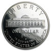 Picture of  Срібна монета "Ботанічний сад - 175 років" 1 долар США Proof