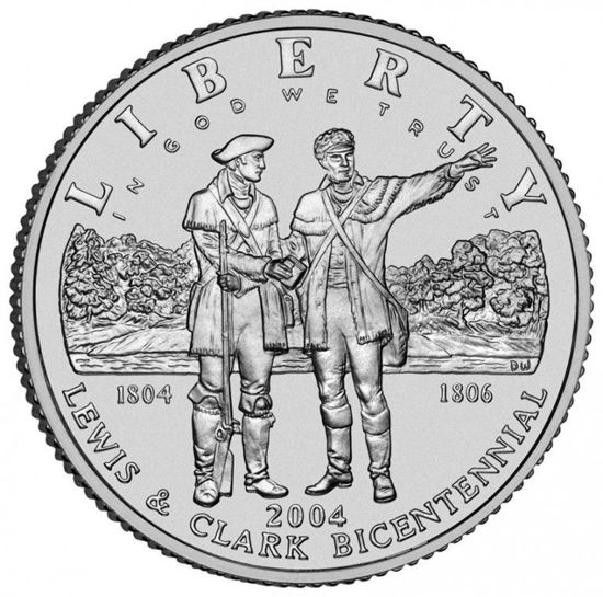 Picture of Срібна монета "Liberty - Льюїс і Кларк" 1 долар США 2004