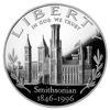 Picture of Серебряная монета "Liberty - 150 лет Смитсоновскому институту " 1 доллар США 1996