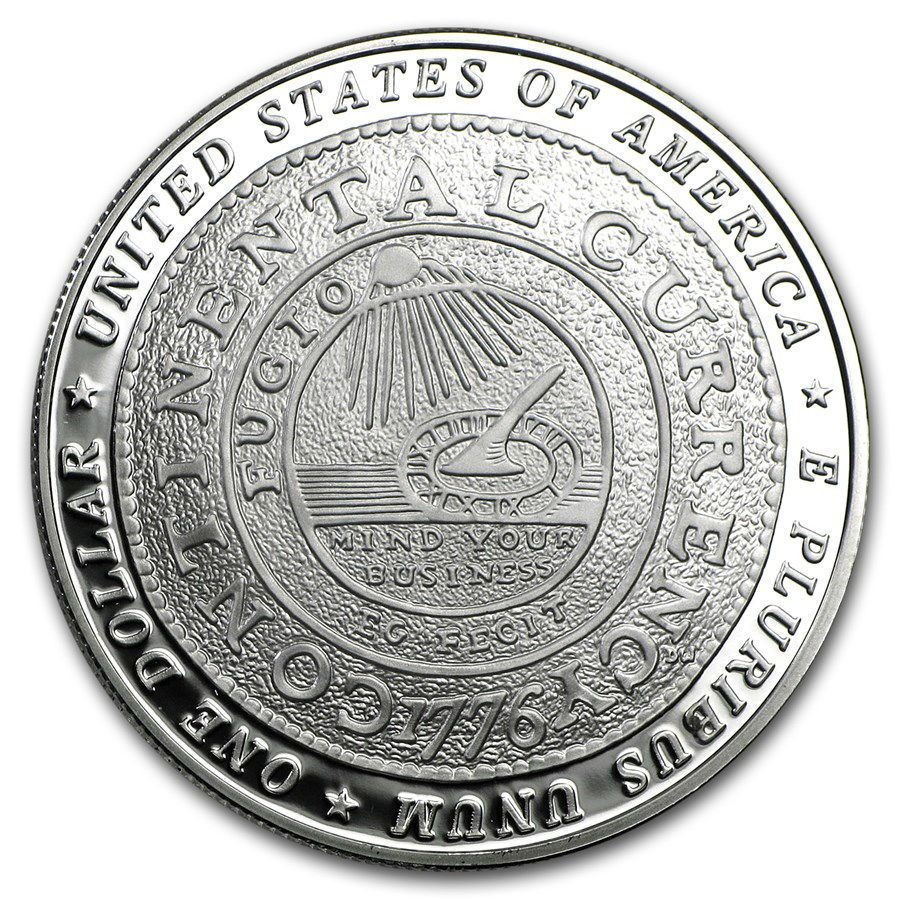 Серебряная монета "Liberty - Бенджамин Франклин" 1 Доллар США. Монеты ...
