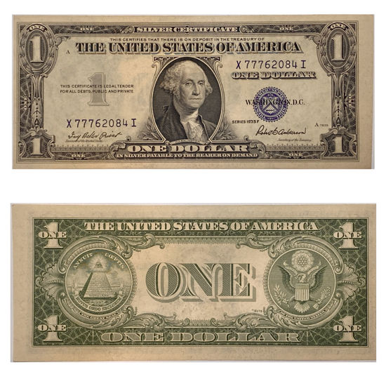 Picture of 1 долар США 1935 F "номер - X 77762084  I"
