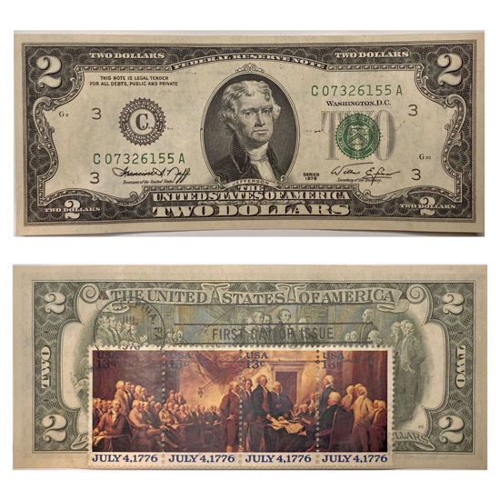 Picture of 2 долари США 1976 р. номер - рандомний