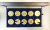 Picture of Набор "Историческая коллекция США" из десяти монет четверти доллара с  24-каратной позолотой  1999 г.-2000 г. монетный двор  Морган