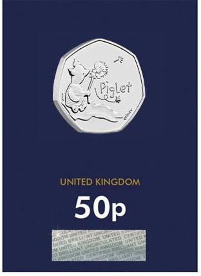 Picture of Англия, Великобритания 50 пенсов 2020.  Винни Пух: Пятачок. Блистер, BU. ІІІ тип