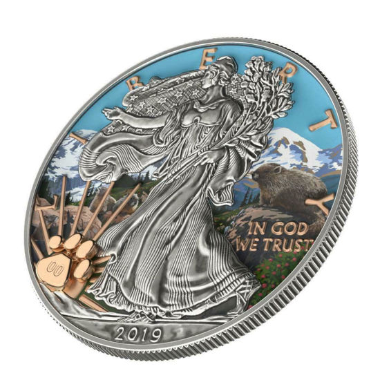 Picture of Срібна монета Liberty "Національний парк Маунт-Рейнір" 31.1 грам 2019 США
