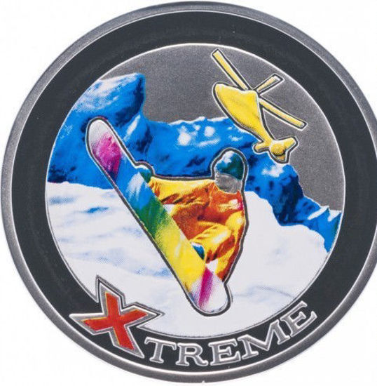 Picture of Срібна монета "Екстрім Сноубординг" 28,28г Андорра 2007
