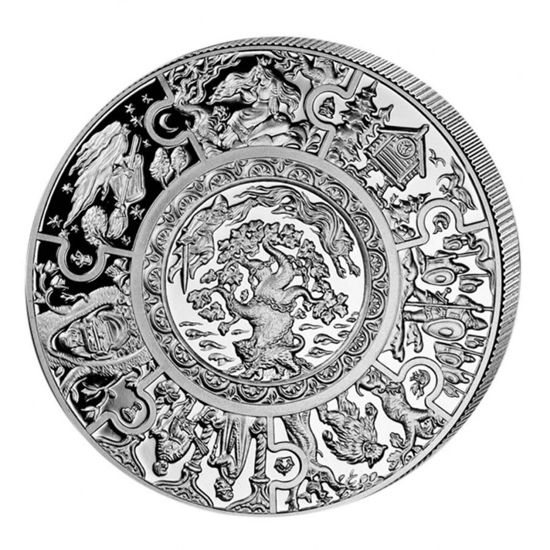 Picture of  Срібна монета "Російські казки" 28,28г Ліберія 2009