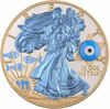 Picture of Срібна монета "Американський орел Liberty - амулет Gemstone Evil Eye" 31.1 грам 2018 р. США