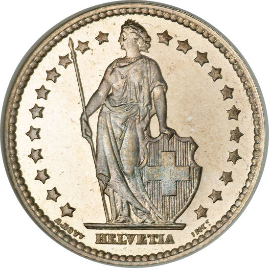 Picture of 1 франк Швейцарія Срібло 1887-1967рр