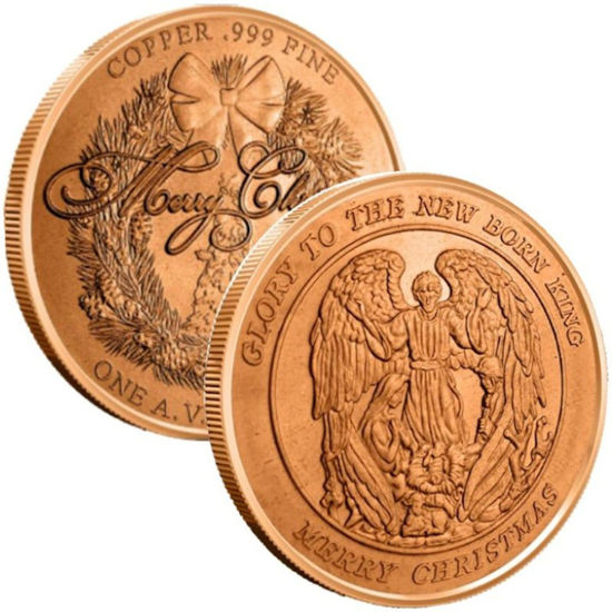 Picture of Медальен (токен, монета) 1 унция чистой меди 0.999
