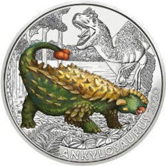 Picture of Австрия 3 евро 2020. Анкилозавр. Серия "Супер Динозавры". UNC