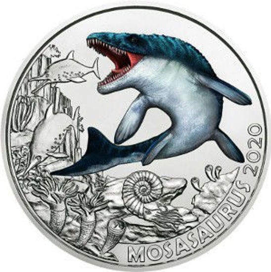 Picture of Австрія 3 євро 2020. Мозазавр Гоффмана. Серія "Супер Динозаври". UNC 