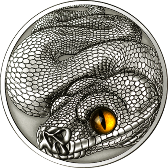 Picture of Срібна монета "Рік Змії" 62.2 грам 