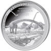 Picture of Срібна монета "Маменчизавр" доісторичне життя 31.1 грам Конго 2020 р