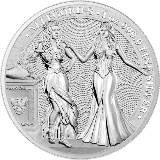 Picture of Серебряная монета « Италия и Германия» серия Аллегория  2020