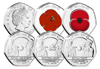 Picture of Англия, Джерси 50 пенсов 2021, Набор из 5 монет "100 лет Королевскому британскому легиону" (в буклете)