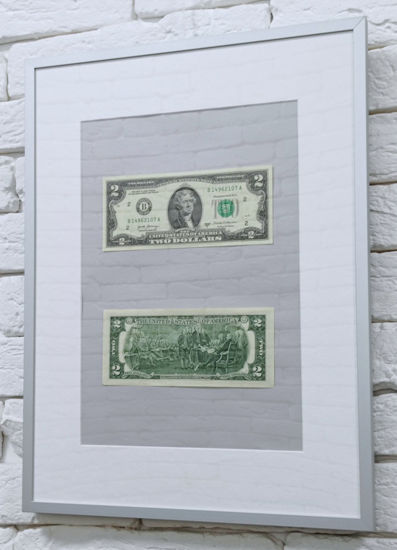 Picture of Банкнота в рамке 2 долларa (аверс реверс)