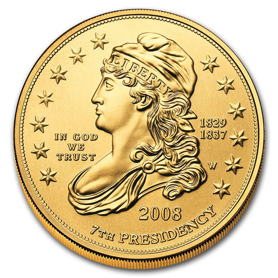 Picture of Золотая монета "Либерти Джексона - Jackson`s Liberty"  10$  2008