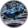 Picture of Серебряная монета "Corvette Sting Ray" серия Классика автомобилей мира 31,1 грамм