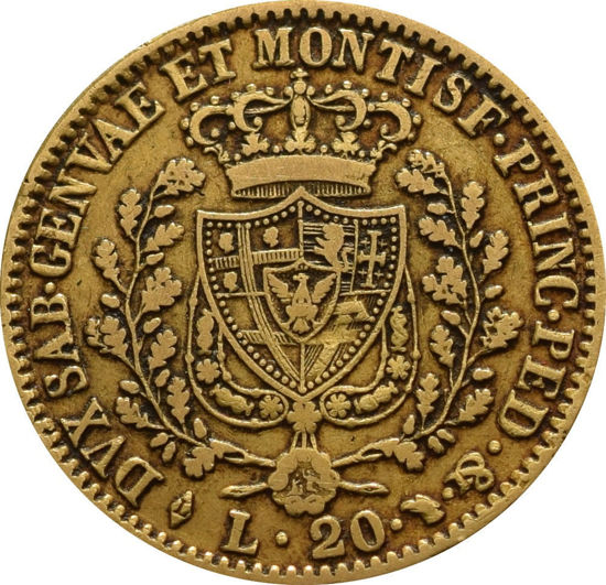 Picture of Золотая монета "20 лир  Феличе" 1828 6,45 грамм