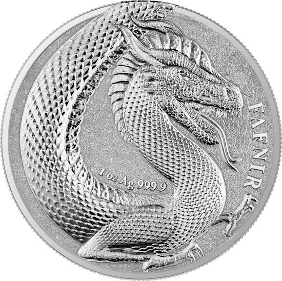 Picture of Серебряная монета  "Дракон Фафнира" 31,1 грамм 2020