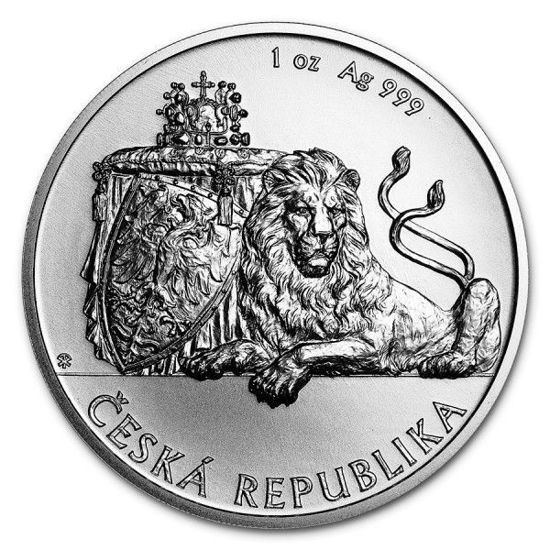 Picture of Серебряная монета  «Чешский лев» 31,1 грамм