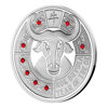 Picture of Срібна монета "Кришталева монета - Рік Бика" 31.1 грам 2021 р.