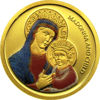 Picture of Золотая цветная монета "Мадонна с младенцем" 1,24 грамм  2007 г.