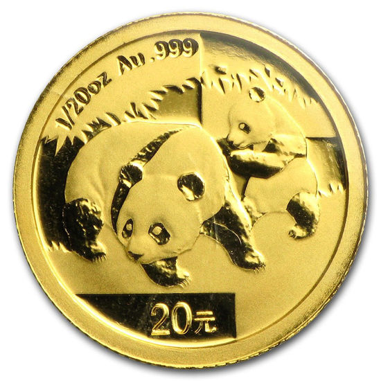 Picture of Золотая  монета "Китайская Панда" 1,555 грамм 2008 г.