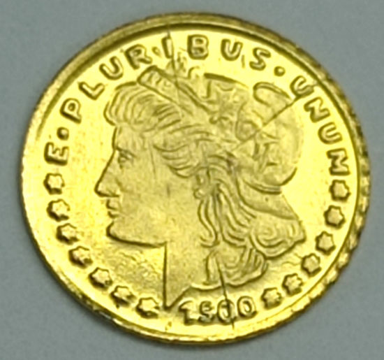 Picture of Золотая  монета "Доллар Моргана" 0.2 грамм