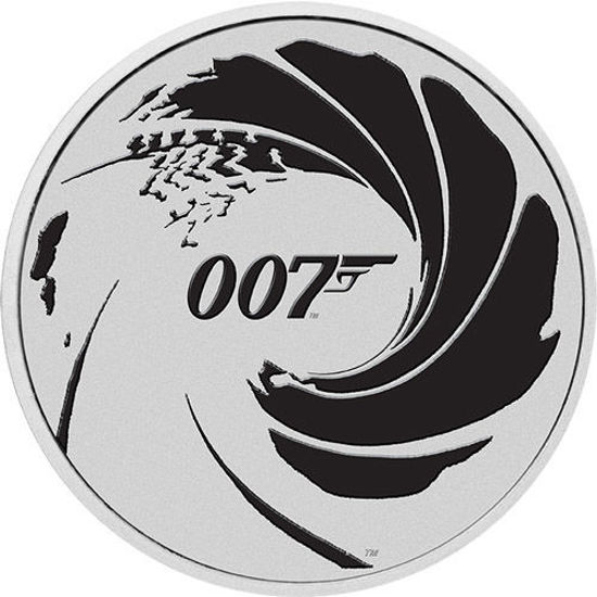 Picture of Срібна монета "Джеймс Бонд Агент 007" 31,1 грам 2022 р.