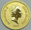 Picture of Золотая  монета "Крылья любви" 2$ 1,24 грамм 2003 г.