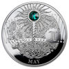 Picture of Срібна монета "місячно-сонячний календар - Травень" 10грам 2013 р. Ніуе