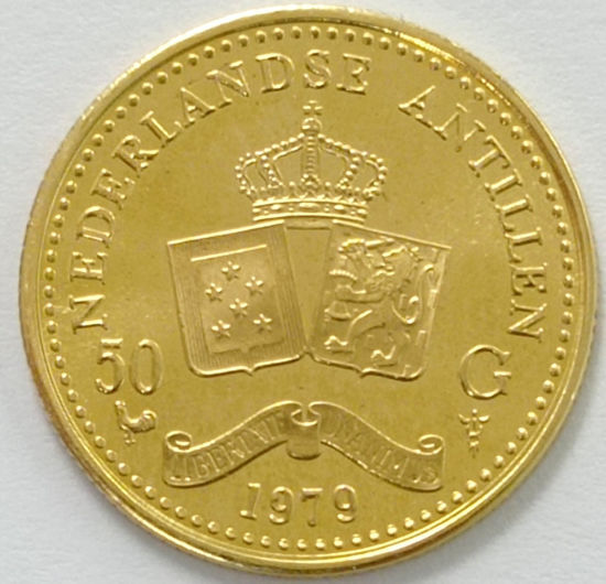 Picture of Золотая монета 50 гульденов - королевы Беатрикс