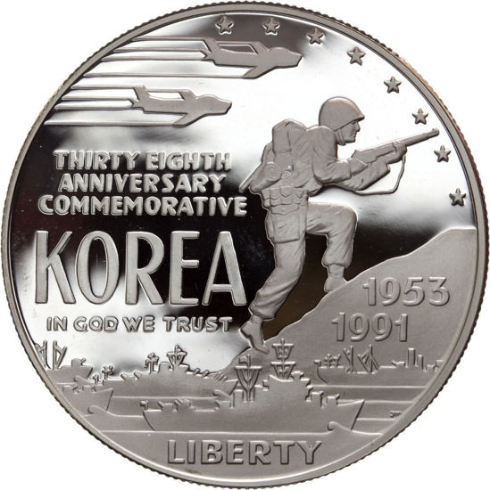 Picture of "Liberty - Корейская война" 1 доллар США 1991