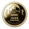 Picture of Золотая  монета "Защита дикой природы Медведь Гоби" 0.5 грамм 2019 г.