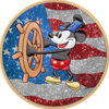 Picture of Серебряная цветная монета Steamboat Willie Mickey Mouse "Флаг США" 31.1 грамм 2017