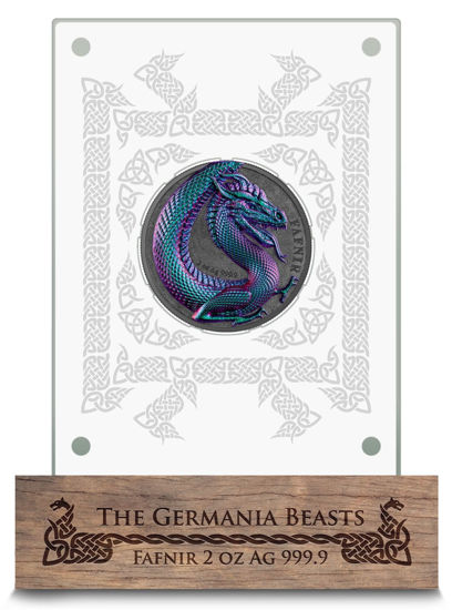 Picture of Срібна монета "Germania Beasts - Fafnir" 2020 62.2г 10 марок